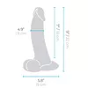 Dildoe b-Vibe Slipskin 9" Curved Crea silikons Photo 11
