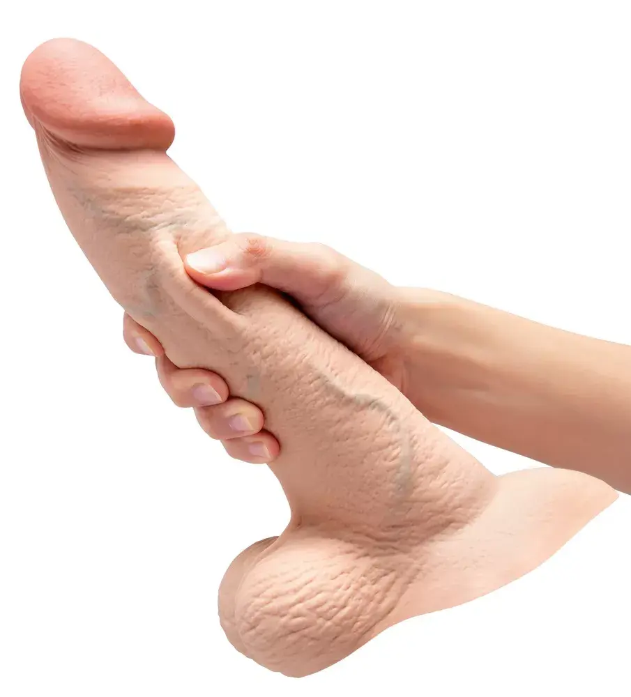 Dildo b-Vibe slipskin 10" izliekts Photo 8
