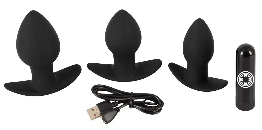 Набор анальных плагов Black Velvets Butt Plug BV Photo 8