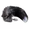 Анальная пробка Alive Black & White Fox Tail M Photo 3