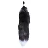 Анальная пробка Alive Black & White Fox Tail M Photo 4
