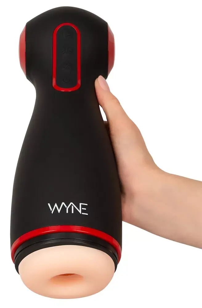Мастурбатор WYNE Silicone Black — модель с двумя моторами Photo 10