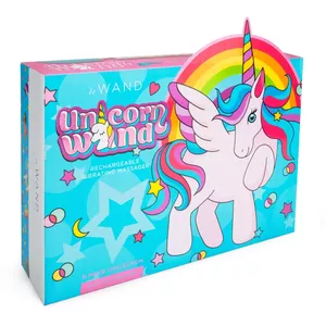 Ручной массажёр Le Wand Unicorn Wand 54031200000 — перезаряжаемый, водостойкий, длина 34 см, насадка Ø 6,2 см, 20 режимов