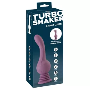 Silikona vibrators you2toys Turbo Shaker G-Spot Lover — uzlādējams, kopējais garums 23,7 cm, ievades garums 13,5 cm, Ø 2,6–3,7 cm, 3 intensitātes