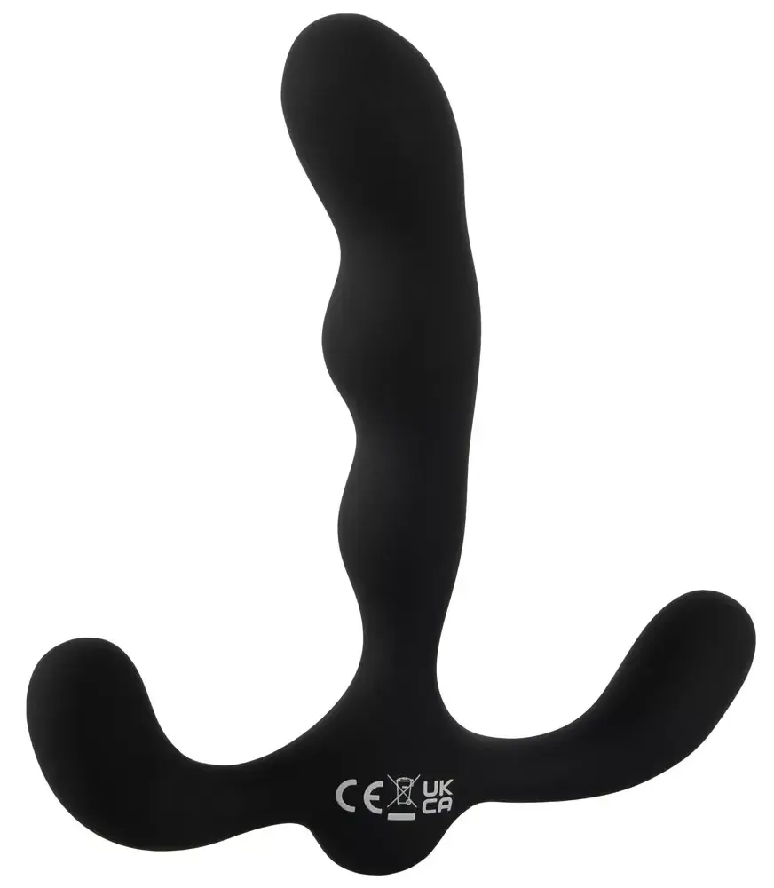 Анальный вибратор ANOS Silicone Black — 3 мотора, перезаряжаемый Photo 6