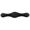 Анальный вибратор ANOS Silicone Black — 3 мотора, перезаряжаемый Photo 7