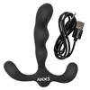 Анальный вибратор ANOS Silicone Black — 3 мотора, перезаряжаемый Photo 12