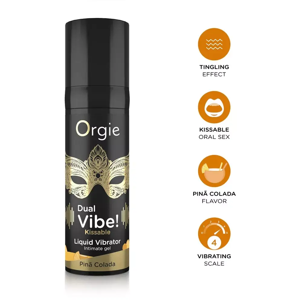 Интимный гель Orgie Dual Vibe Pina Colada 15 мл Photo 4