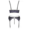 Apakšveļas komplekts Cottelli Collection Bralette Zeķturu josta L Photo 8