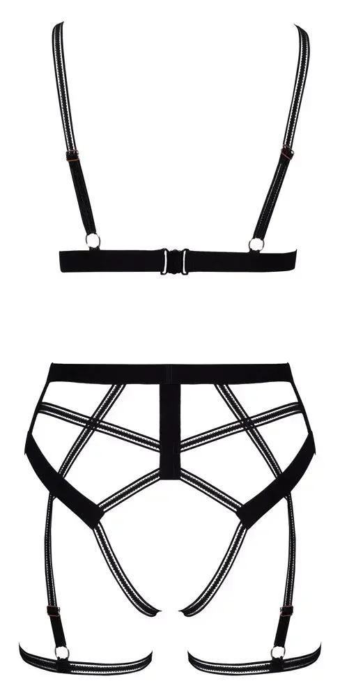 Apakšveļas komplekts cottelli collection Bra Set XL Black Photo 10