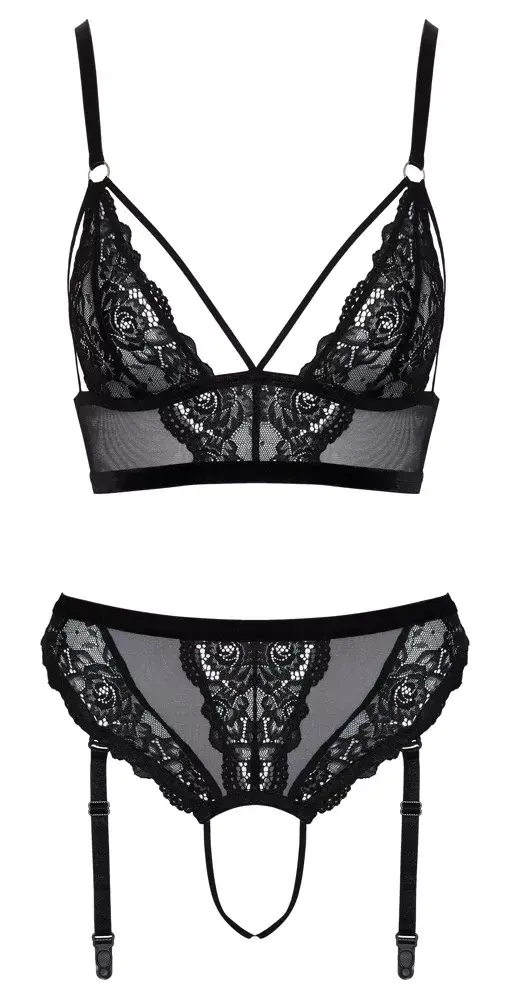 Apakšveļas komplekts Cottelli Collection Bra & Thong XL Photo 8