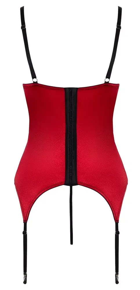 Cottelli Collection XL Red Cami — комплект камисоль-подвязки Photo 7