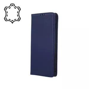 Leather smart case HQ for iPhone 13 Pro 6.1 inch — Genuine leather, Navy Blue