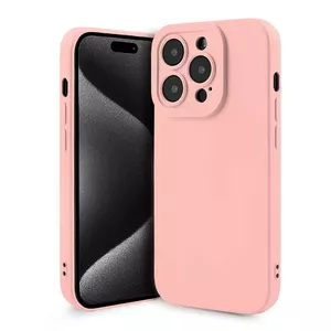 Silicone case for Apple iPhone 15 Pro Max by fusion accessories — pink