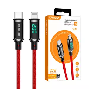 Charging cable KAKU KSC-599 USB-C to Lightning 20W 120 cm red