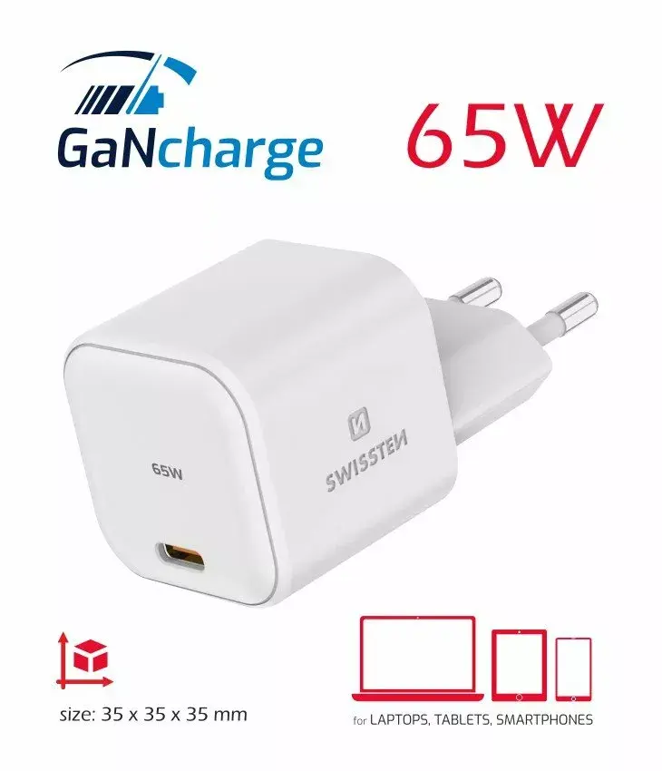 SWISSTEN GaN Travel Charger USB-C 65W Photo 4