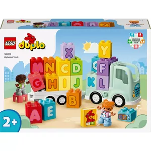 Construction toy LEGO DUPLO 10421 ABC Truck, 36 pieces, 2 minifigures, for ages 2+, dimensions 110×140×70 mm