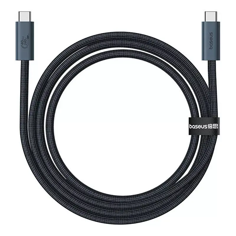 Кабель для быстрой зарядки Baseus Flash 2 240 Вт, 1 м, USB-C — USB-C (черный) Photo 2