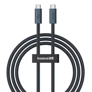Baseus Flash 2 240 W 1 m USB-C uz USB-C ātrās uzlādes kabelis (melns)