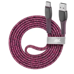 USB kabelis Rivacase PS6102 RD12 USB 2.0, USB‑C uz USB‑A, 1,2 m, sarkans