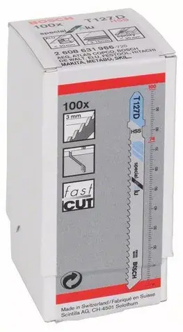Полотна для лобзика Bosch 2608631966 HSS 100 мм (100 шт) Photo 2