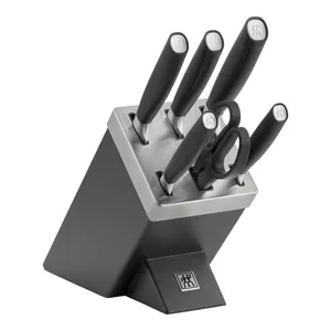 Knife set ZWILLING 33780-500-0 — stainless steel blades, silver handles, 5 knives, 7 pieces