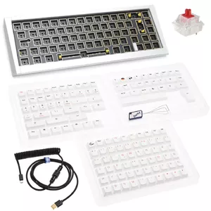 Ducky Outlaw 65 keyboard Universal USB Silver Mechanical RGB LED