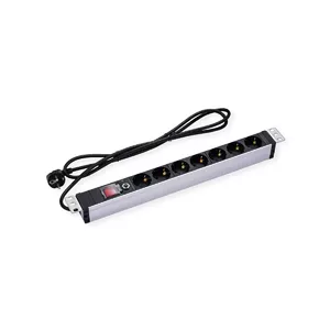 Power Distribution Unit PDU VALUE 19.99.1637 7 AC outlets 1U Aluminium Black