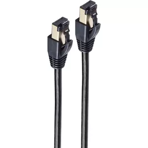 Сетевой кабель ShiverPeaks SC08-41015 Патч-кабель Cat. 8.1 F/FTP PIMF 0.5м черный
