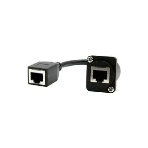 Адаптер-удлинитель Exsys EX-49160 RJ45 гнездо–гнездо Cat5e, 20 см