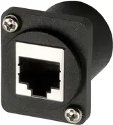 Adapter Exsys D-Type RJ45 socket to RJ45 socket Cat.5e EX-49150