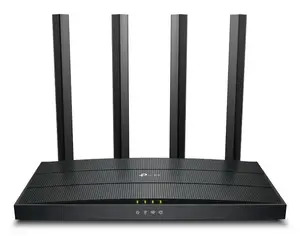 Tabletop router TP‑LINK Archer AX17 — Dual‑band Wi‑Fi 6 (802.11ax), up to 1500 Mbps, 4 external antennas, 3 Gigabit LAN ports, 1 WAN port, black
