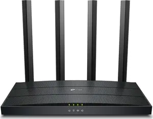 Tabletop router TP‑LINK Archer AX17 — Dual‑band Wi‑Fi 6 (802.11ax), up to 1500 Mbps, 4 external antennas, 3 Gigabit LAN ports, 1 WAN port, black
