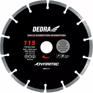 Сегментный круговой диск Dedra HP2117E — диаметр 250 мм, посадочное отверстие 25,4 мм