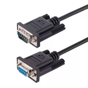 StarTech.com 3m RS232 Serial Null Modem Cable  Crossover Serial Cable w/Al-Mylar Shielding