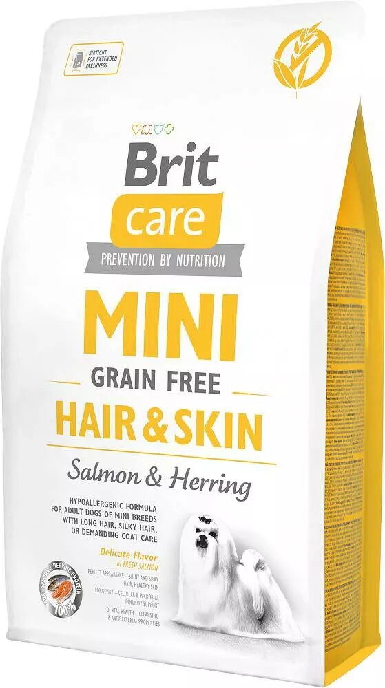 Sausais suņu barības Brit Mini Hair