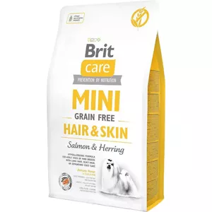 Сухой корм для собак Brit Mini Hair & Skin 2 кг — питание для мелких пород, поддержка кожи и шерсти