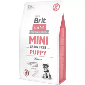 Корм сухой для щенков Brit Mini Grain-Free Puppy Lamb — BRIT Care, 7 кг, без зерна, для мелких пород (4–14 кг), белок 33%