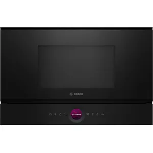 Built-in solo microwave Bosch Serie 8 BFR7221B1 — 900 W, 21 L, touch control, TFT display, black