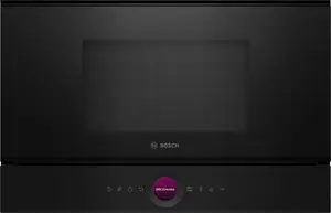 Built-in solo microwave Bosch Serie 8 BFR7221B1 — 900 W, 21 L, touch control, TFT display, black