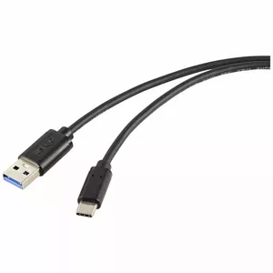 USB cable Renkforce RF-5720404 1m USB A USB C 10 Gbit/s Black