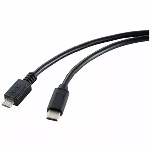 USB Cable Renkforce RF-5720396 1.8m USB C Micro-USB B Black