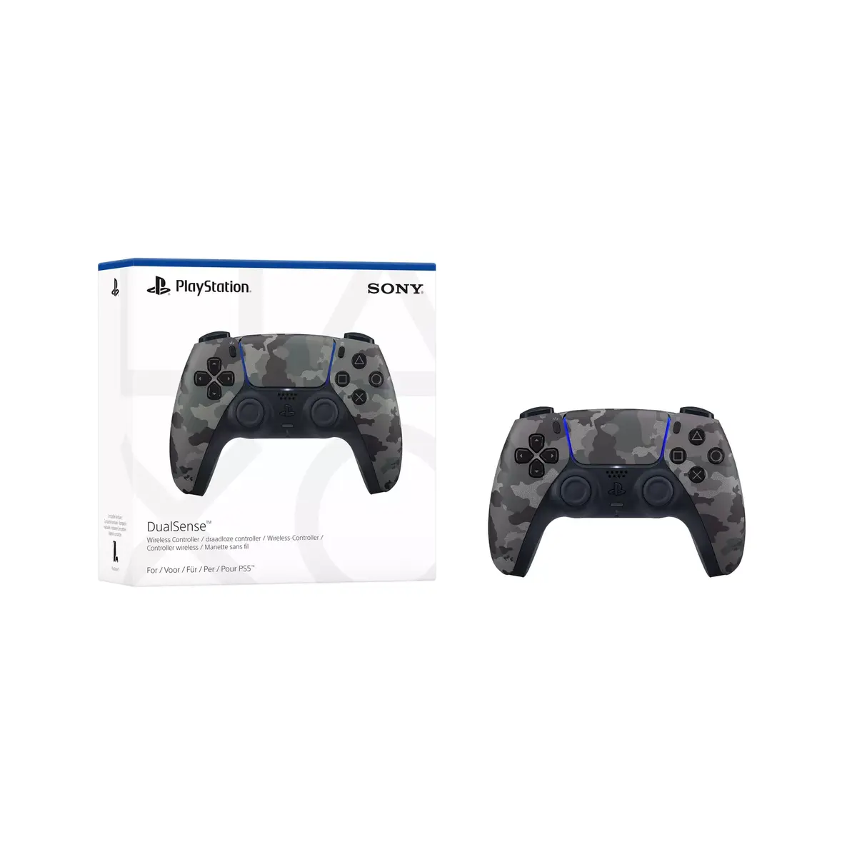 Gamepad Sony DualSense Camouflage Grey Photo 6
