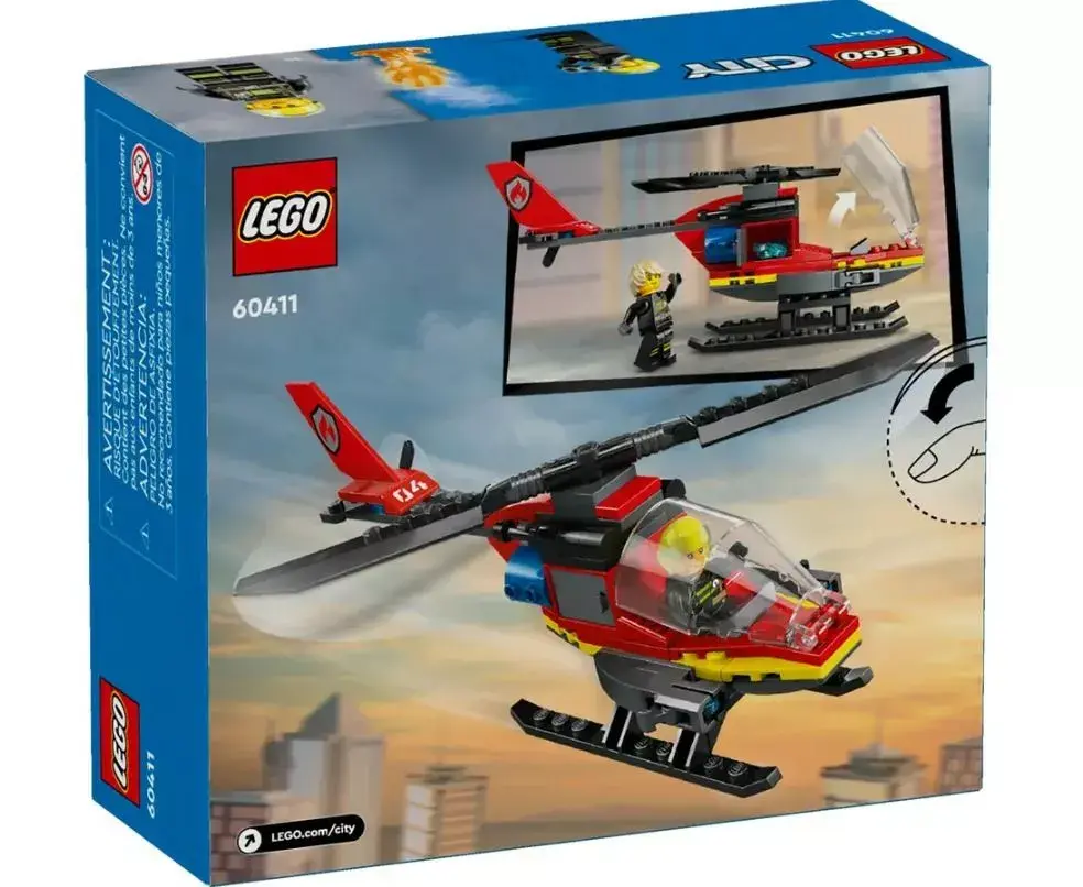 LEGO City Ugunsdzēsēju helikopters 60411 Photo 4