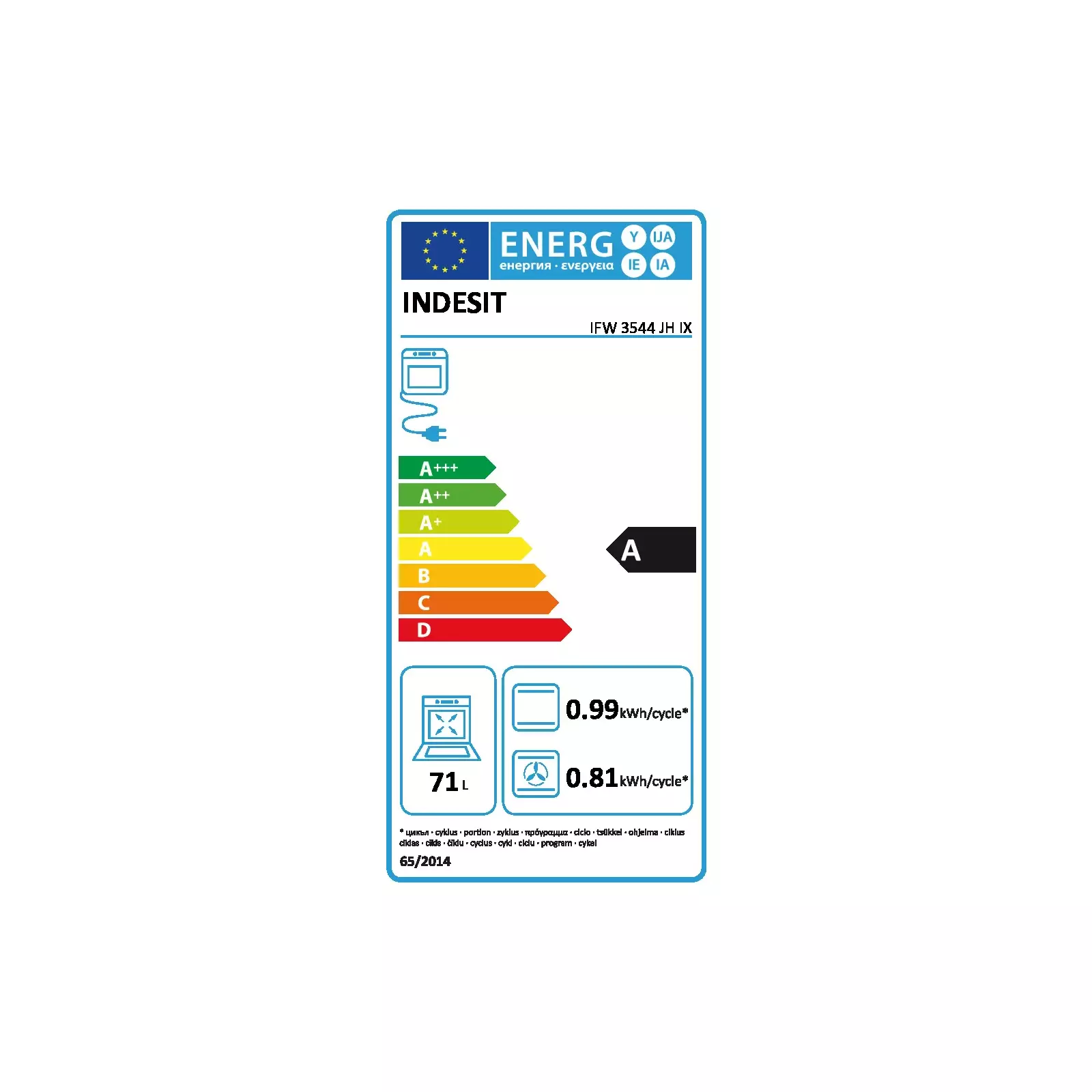 INDESIT IFW 3544 JH IX Photo 6