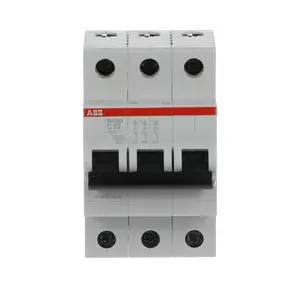 ABB SH203-C32 Miniature Circuit Breaker, 3-Pole, 32A, Type C