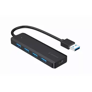 USB‑хаб Gembird 4‑портовый USB 3.1 (Gen 1) — 4 порта, USB 3.2 Gen 1 Type‑A, 5В/2.1А, 109×30×10 мм, черный