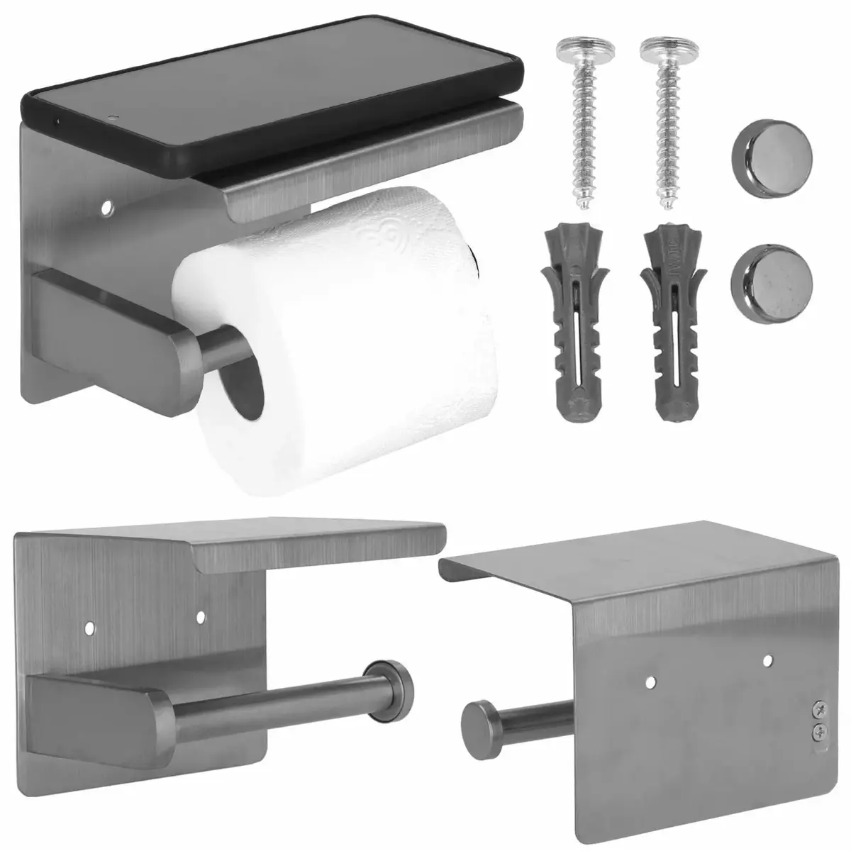 Wall-mounted toilet paper holder Springos HA5200 Photo 4