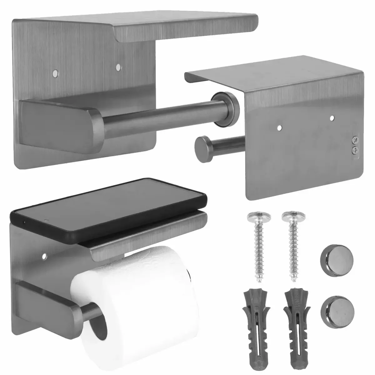 Wall-mounted toilet paper holder Springos HA5200 Photo 5