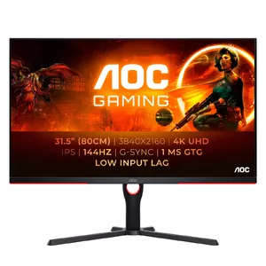 AOC G3 U32G3X LED display 80 cm (31.5") 3840 x 2160 пикселей 4K Ultra HD Черный, Красный